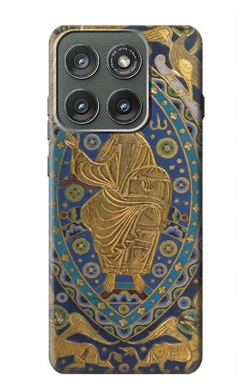 S3620 Livre Couverture Majesty Christ Etui Coque Housse pour Motorola Edge (2025)