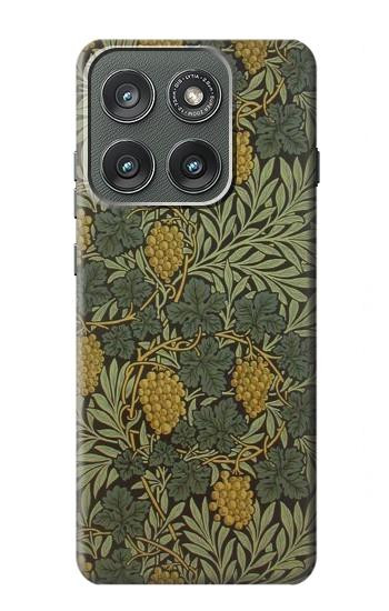 S3662 William Morris Vine Pattern Etui Coque Housse pour Motorola Edge (2025)