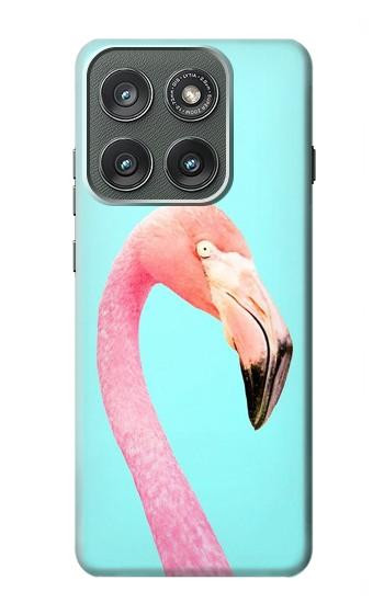 S3708 Flamant rose Etui Coque Housse pour Motorola Edge (2025)
