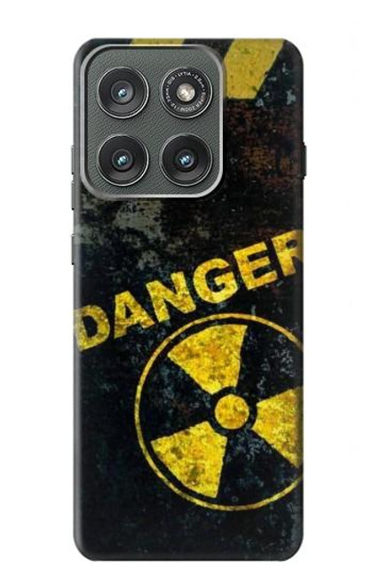 S3891 Risque nucléaire Danger Etui Coque Housse pour Motorola Edge (2025)