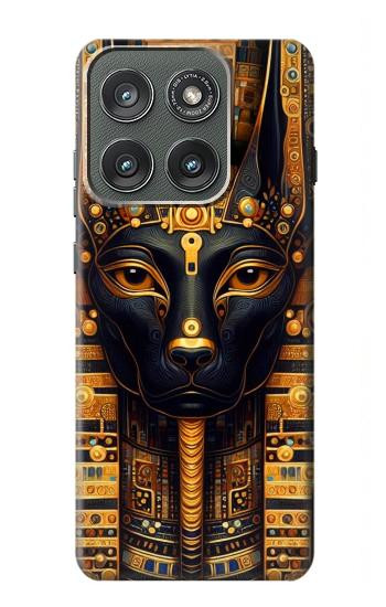 S3992 Anubis noir et or Etui Coque Housse pour Motorola Edge (2025)