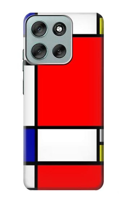 S0157 Composition Rouge Bleu Jaune Etui Coque Housse pour Motorola Moto G56 S0157 Composition Rouge Bleu Jaune Etui Coque Housse pour Motorola Moto G56