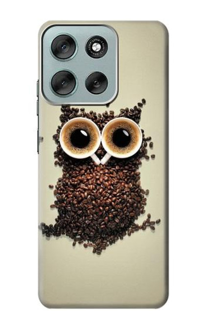 S0360 café Chouette Etui Coque Housse pour Motorola Moto G56 S0360 café Chouette Etui Coque Housse pour Motorola Moto G56