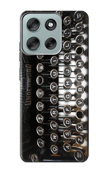 S0620 Machine à écrire Etui Coque Housse pour Motorola Moto G56