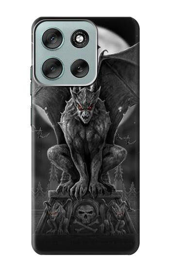 S0850 Gargouille diable démon Etui Coque Housse pour Motorola Moto G56