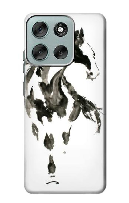 S1031 cheval Pinceau Etui Coque Housse pour Motorola Moto G56 S1031 cheval Pinceau Etui Coque Housse pour Motorola Moto G56