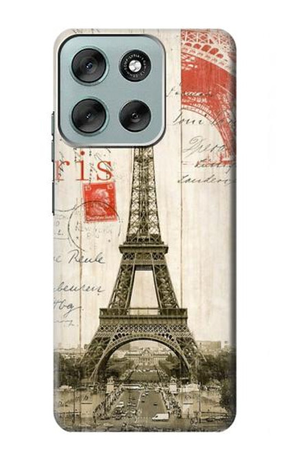 S2108 Tour Eiffel de Paris Carte postale Etui Coque Housse pour Motorola Moto G56 S2108 Tour Eiffel de Paris Carte postale Etui Coque Housse pour Motorola Moto G56
