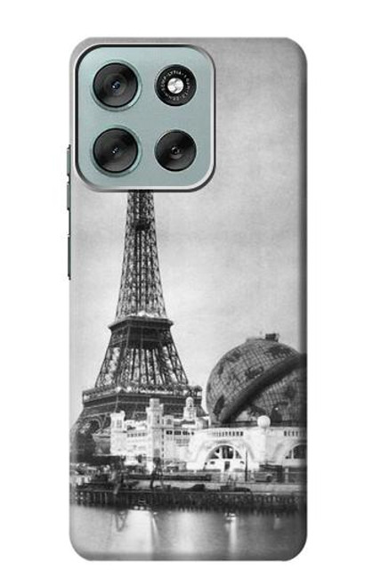 S2350 Vieille Tour Eiffel Paris Etui Coque Housse pour Motorola Moto G56