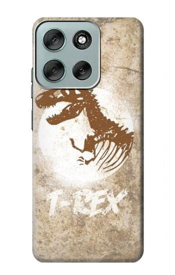S2372 T-Rex Jurassic Fossile Etui Coque Housse pour Motorola Moto G56
