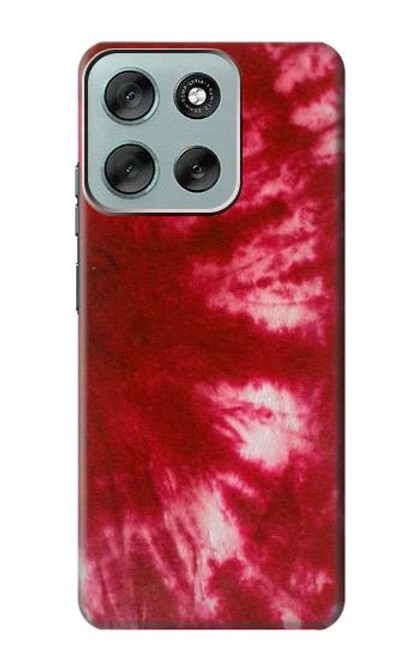 S2480 Tie dye rouge Etui Coque Housse pour Motorola Moto G56