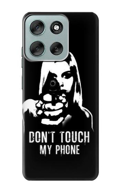 S2518 Ne touche pas mon téléphone Etui Coque Housse pour Motorola Moto G56