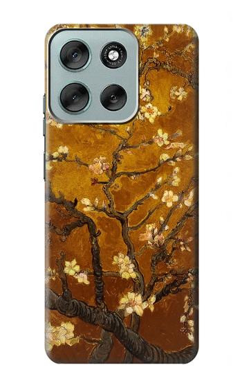 S2663 Fleur jaune Amandier Van Gogh Etui Coque Housse pour Motorola Moto G56
