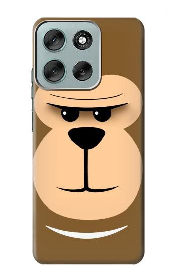 S2721 Mignon grincheux Singe Dessin animé Etui Coque Housse pour Motorola Moto G56