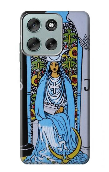 S2764 Papesse carte de tarot Etui Coque Housse pour Motorola Moto G56 S2764 Papesse carte de tarot Etui Coque Housse pour Motorola Moto G56