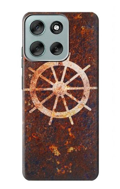 S2766 Roue de bateau Rusty Texture Etui Coque Housse pour Motorola Moto G56