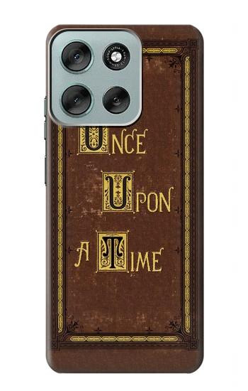 S2824 Il était une Fois Livre Couverture Etui Coque Housse pour Motorola Moto G56