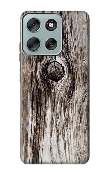 S2844 Vieux bois d'écorce graphique Etui Coque Housse pour Motorola Moto G56