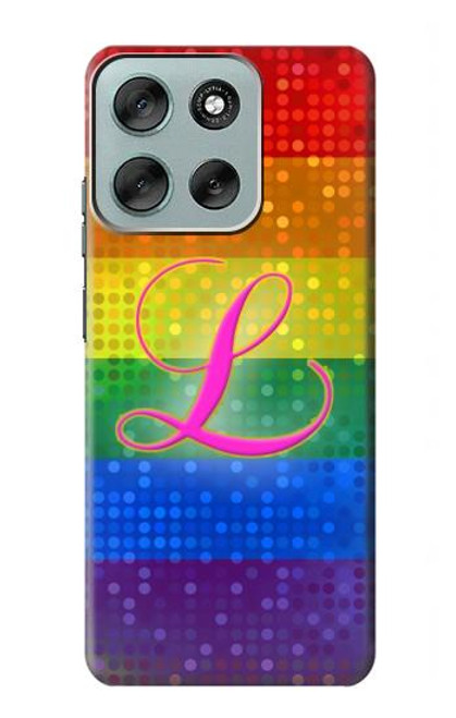 S2900 Arc en ciel LGBT Fierté lesbienne Drapeau Etui Coque Housse pour Motorola Moto G56
