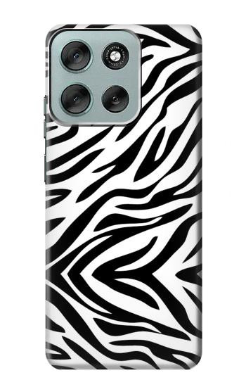 S3056 Zèbre Texture Imprimé graphique Peau Etui Coque Housse pour Motorola Moto G56