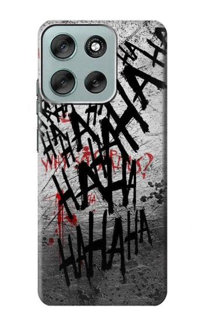 S3073 Joker Hahaha de sang éclaboussures Etui Coque Housse pour Motorola Moto G56 S3073 Joker Hahaha de sang éclaboussures Etui Coque Housse pour Motorola Moto G56