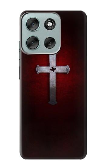 S3160 Croix chrétienne Etui Coque Housse pour Motorola Moto G56