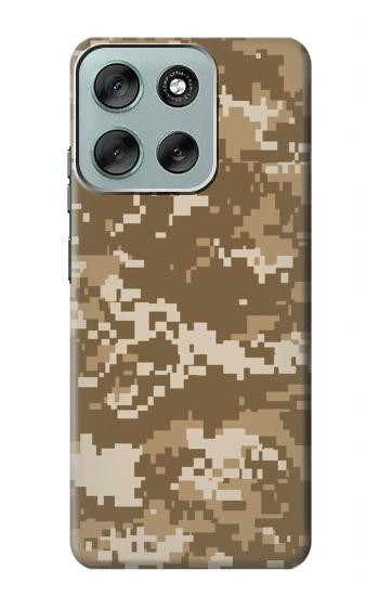 S3294 Armée Tan Coyote Camo Désert Camouflage Etui Coque Housse pour Motorola Moto G56