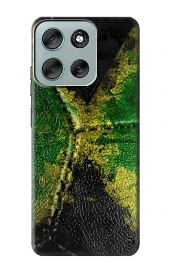 S3319 Jamaïque Drapeau graphique Football Millésime Etui Coque Housse pour Motorola Moto G56