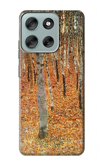 S3380 Gustav Klimt Bouleau Forêt Etui Coque Housse pour Motorola Moto G56
