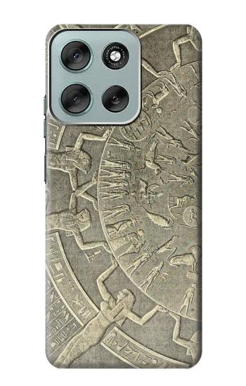 S3396 Dendérah Zodiaque Egypte ancienne Etui Coque Housse pour Motorola Moto G56