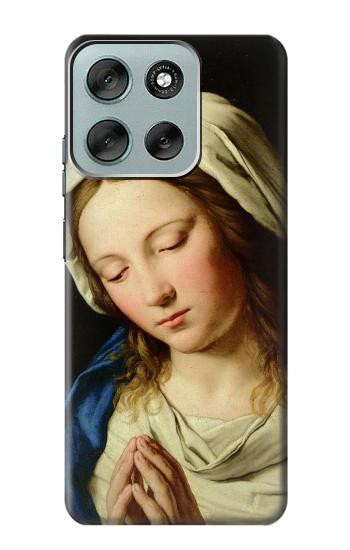 S3476 Prière Vierge Marie Etui Coque Housse pour Motorola Moto G56