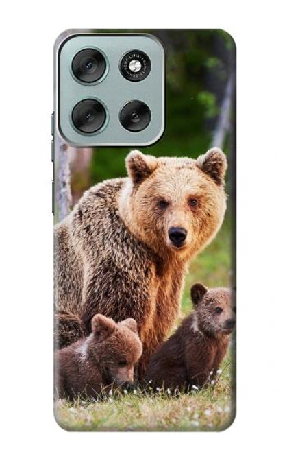 S3558 Famille d'ours Etui Coque Housse pour Motorola Moto G56 S3558 Famille d'ours Etui Coque Housse pour Motorola Moto G56