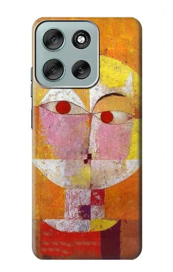 S3811 Paul Klee Senecio Homme Tête Etui Coque Housse pour Motorola Moto G56