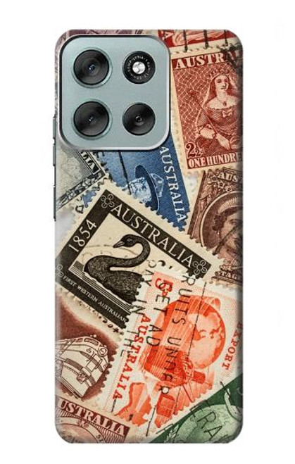 S3900 Timbres Etui Coque Housse pour Motorola Moto G56