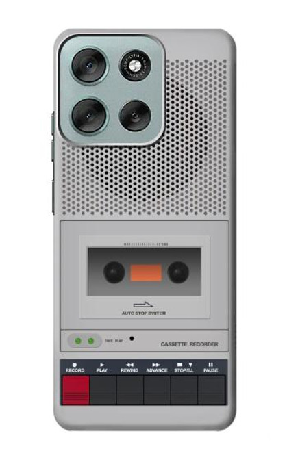 S3953 Graphique de lecteur de cassettes vintage Etui Coque Housse pour Motorola Moto G56