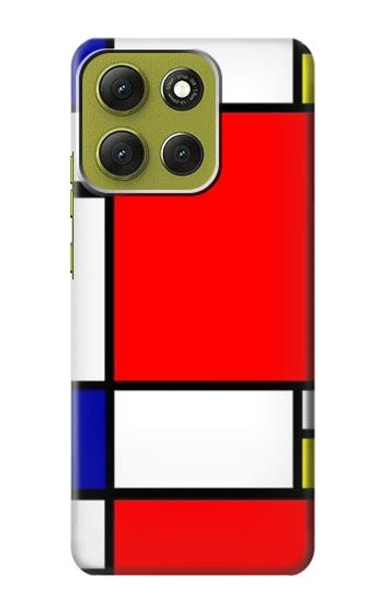 S0157 Composition Rouge Bleu Jaune Etui Coque Housse pour Motorola Moto G86 S0157 Composition Rouge Bleu Jaune Etui Coque Housse pour Motorola Moto G86