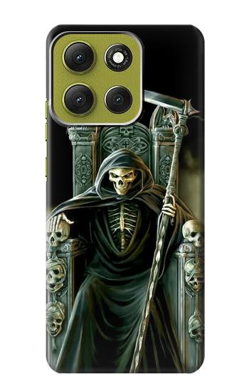 S1024 Roi Squelette Faucheuse Etui Coque Housse pour Motorola Moto G86