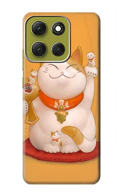 S1217 Maneki Neko Lucky Cat Etui Coque Housse pour Motorola Moto G86 S1217 Maneki Neko Lucky Cat Etui Coque Housse pour Motorola Moto G86
