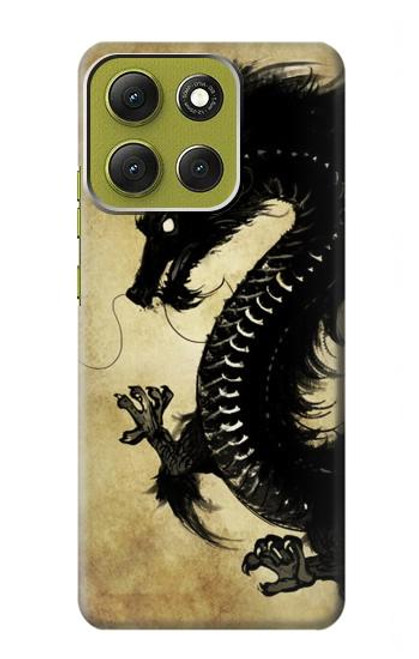 S1482 Peinture Noir dragon Etui Coque Housse pour Motorola Moto G86 S1482 Peinture Noir dragon Etui Coque Housse pour Motorola Moto G86