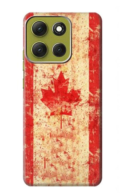 S1603 Drapeau du Canada Vieux Millésime Etui Coque Housse pour Motorola Moto G86 S1603 Drapeau du Canada Vieux Millésime Etui Coque Housse pour Motorola Moto G86
