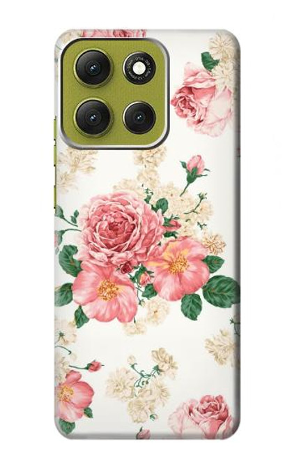 S1859 Motif Rose Etui Coque Housse pour Motorola Moto G86 S1859 Motif Rose Etui Coque Housse pour Motorola Moto G86