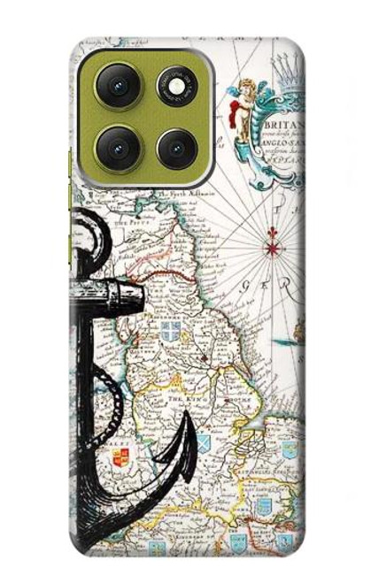 S1962 Graphique nautique Etui Coque Housse pour Motorola Moto G86