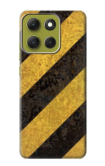 S2231 Noir et Jaune Ligne de risque rayé Etui Coque Housse pour Motorola Moto G86 S2231 Noir et Jaune Ligne de risque rayé Etui Coque Housse pour Motorola Moto G86