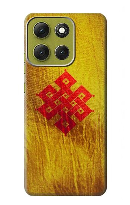 S2318 Noeud éternel méditation bouddhiste spirituelle Etui Coque Housse pour Motorola Moto G86