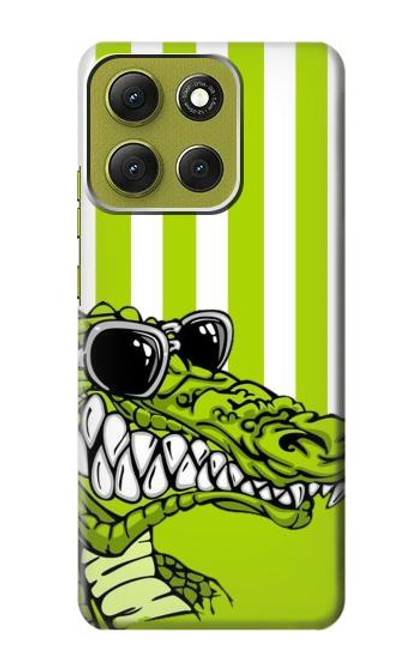 S2323 Crocodile vert drôle d'alligator Etui Coque Housse pour Motorola Moto G86 S2323 Crocodile vert drôle d'alligator Etui Coque Housse pour Motorola Moto G86