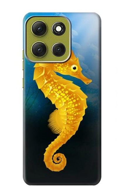 S2444 Hippocampe Monde sous-marin Etui Coque Housse pour Motorola Moto G86