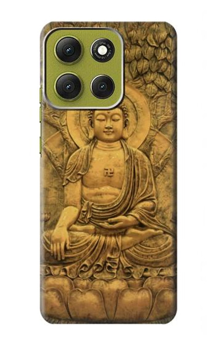 S2452 Bouddha Bas relief Art Imprimé Graphique Etui Coque Housse pour Motorola Moto G86
