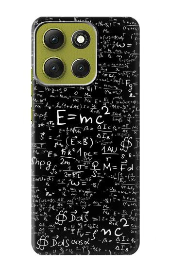 S2574 Mathématiques Physique Noirboard équation Etui Coque Housse pour Motorola Moto G86