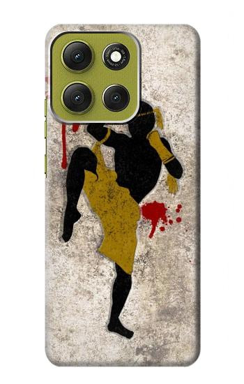 S2635 Muay Thai Kickboxing Lutte sang Etui Coque Housse pour Motorola Moto G86