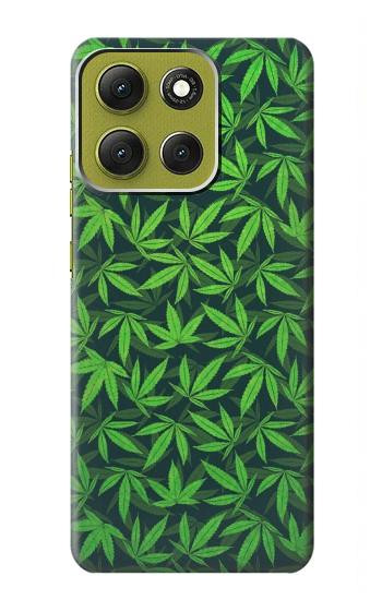 S2666 Motif des plantes Etui Coque Housse pour Motorola Moto G86