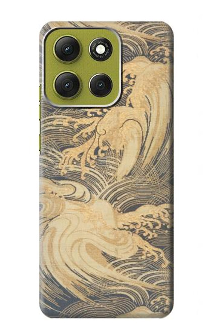 S2680 Japon Art Obi avec des vagues stylisées Etui Coque Housse pour Motorola Moto G86 S2680 Japon Art Obi avec des vagues stylisées Etui Coque Housse pour Motorola Moto G86